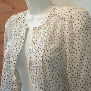 Sheer Polka Dot Blouse